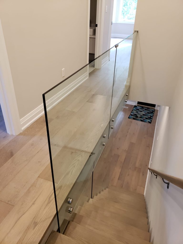 Best Interior Glass Stair Railing Installations in Toronto & GTA